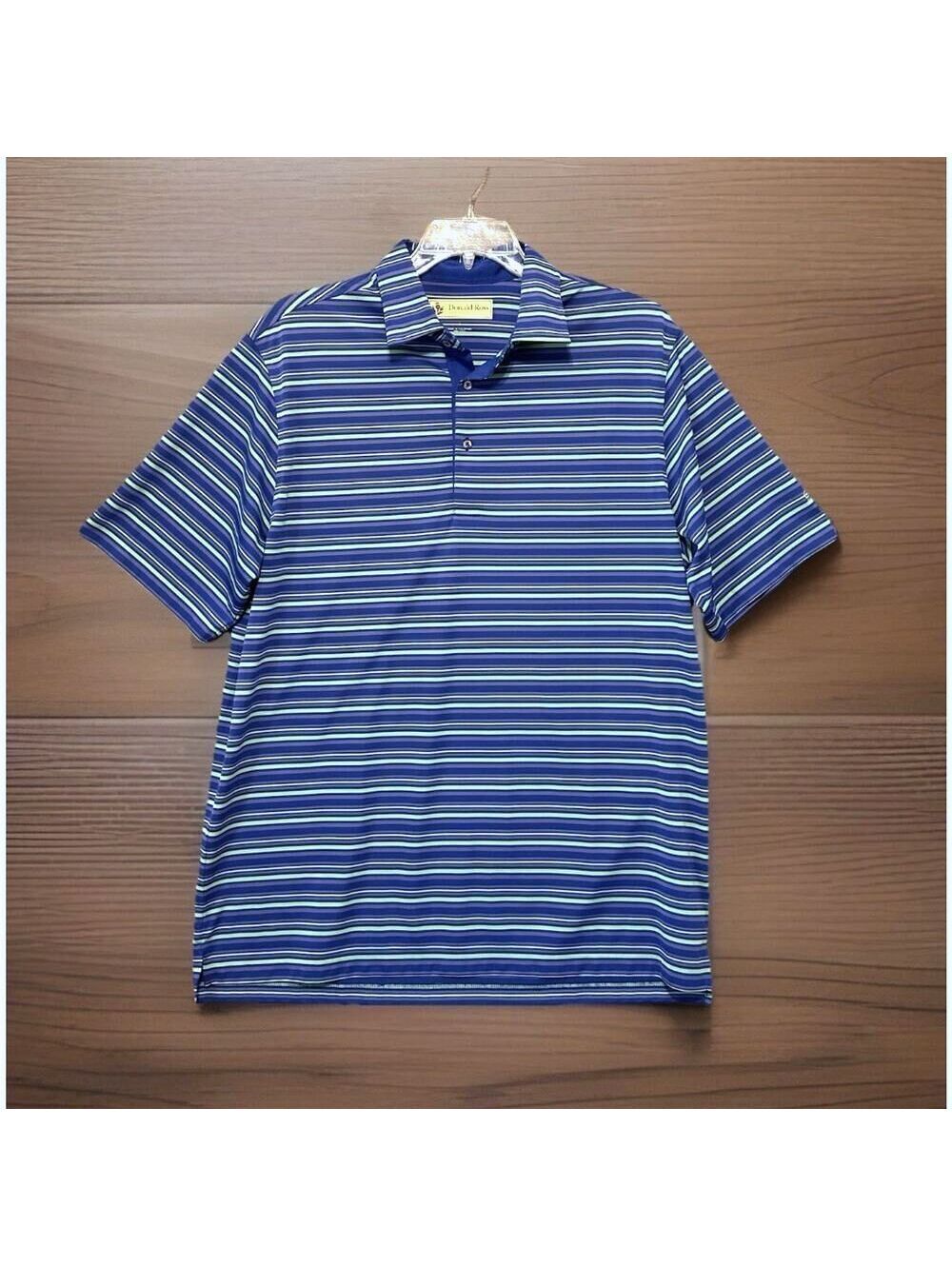 Donald Ross Polo Shirt Golf Top Mens Sz Large River Oaks Course Logo Clubhouse